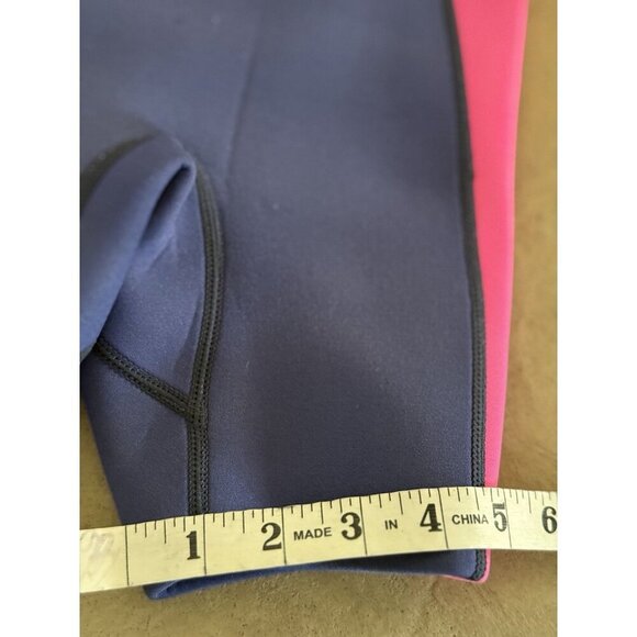 Dive & Sail Kids Shorty Wetsuit Sz S Pink Navy Neoprene “She’s So Lucky” Cactus - Picture 9 of 10